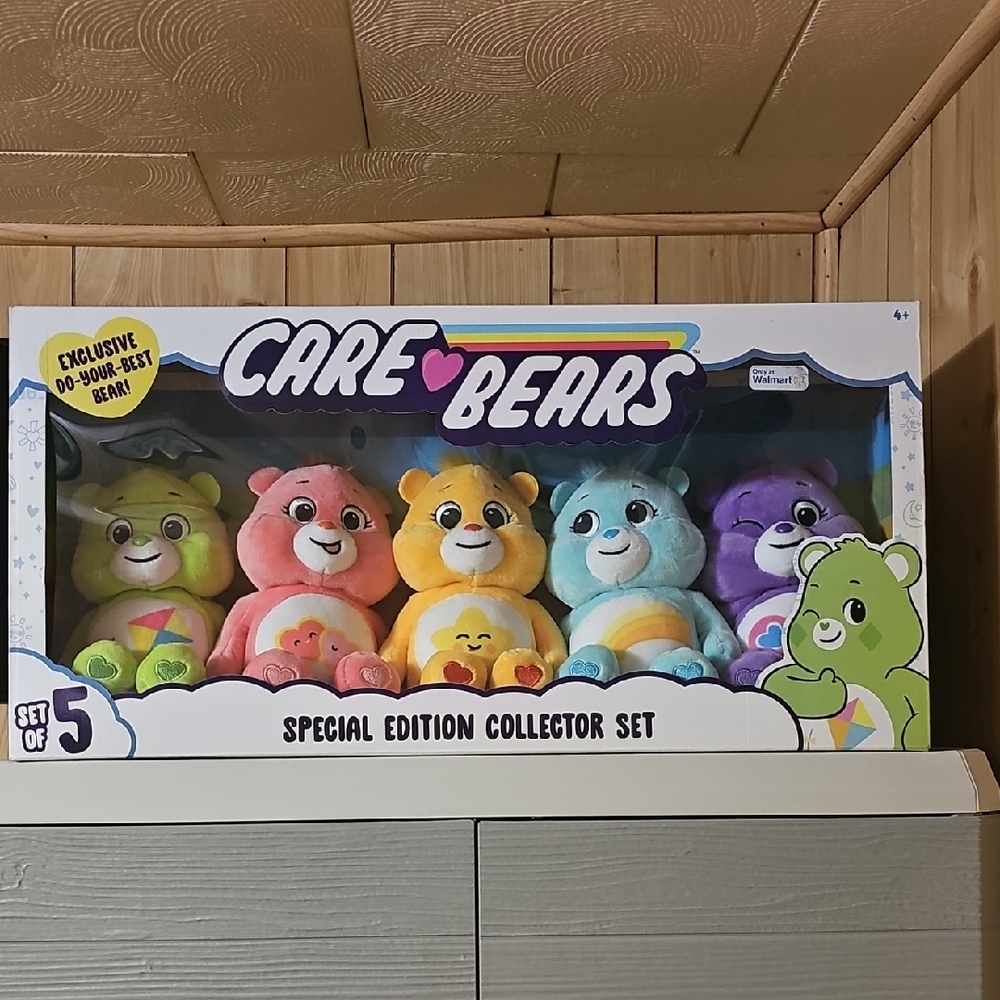 Care Bears Special Edition Set - Pink, Orange, Yellow, Green, Purple